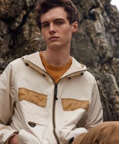 JOSEPH ABBOUD MOUNTAIN 【UNISEX】軽量/撥水 リップワッシャーコンビ マウンテンパーカー