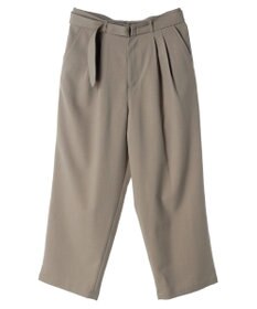 CRAFT STANDARD BOUTIQUE ポリエステルツイルベルテッドパンツ
