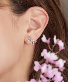 Tiaclasse 【金属アレルギー対応】ひねりリボンピアス