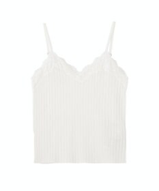 earth music&ecology レースリブキャミソール