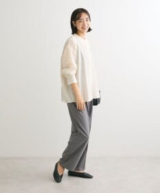 Green Parks バックシャンバンドカラーシャツ