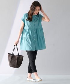 ANY 【UVケア/接触冷感/ウエストゴム】イージーケア美脚パンツⅡ