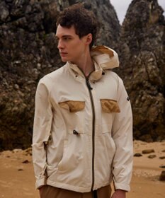 JOSEPH ABBOUD MOUNTAIN 【UNISEX】軽量/撥水 リップワッシャーコンビ マウンテンパーカー