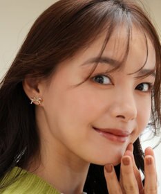 Tiaclasse 【金属アレルギー対応】ひねりリボンピアス