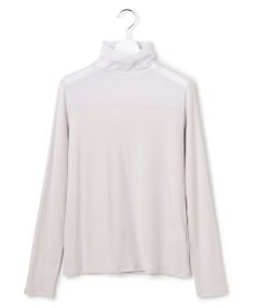 23区 L 【洗える】チュールフライス シアーハイネック カットソー