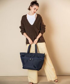 LeSportsac CARLIN ZIP TOP TOTE BAG/ディープシーブルー