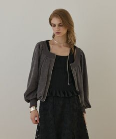 GRACE CONTINENTAL バルーンモールカットカーディガン