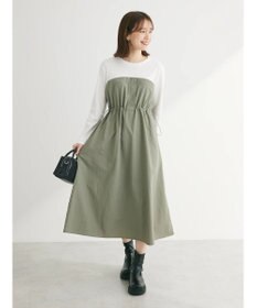 Green Parks ドロストドッキングワンピース
