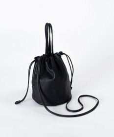 FOLNA RD ソフトレザー2WAY巾着ショルダーバッグ