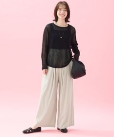 ANY 【アンチピリング】メッシュニットプルオーバー