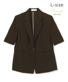 BEIGE， 【Lsize・セットアップ対応】CINDY / ハーフスリーブジャケット