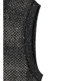 Green Parks スパンコールニットベスト