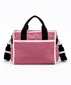 LeSportsac LARGE E/W TH TOTE/モーヴ/ピーチブラッシュ/ブラック
