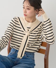 earth music&ecology ボウタイニットプルオーバー