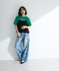 Green Parks 多段フェミニンロゴボックスＴシャツ