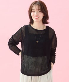 ANY 【アンチピリング】メッシュニットプルオーバー