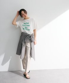 Green Parks 多段フェミニンロゴボックスＴシャツ