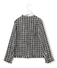 ICB 【CLASSY.1月号掲載】ルレックスツイード ノーカラージャケット