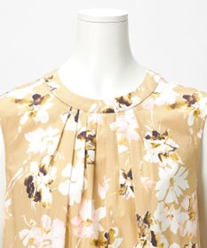 23区 【GOLD LABEL】ペインティングフラワープリント ワンピース