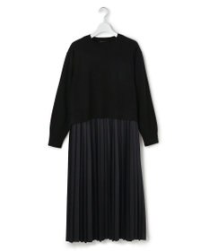 23区 L ニットセットアップ プリーツコンビ ワンピース