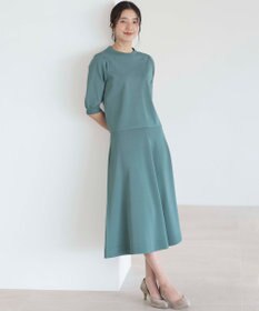 組曲 【UVケア・接触冷感】MINA 6分袖ニットプルオーバー