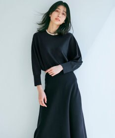 23区 【洗える】テンセルストレッチ フレア ニットスカート