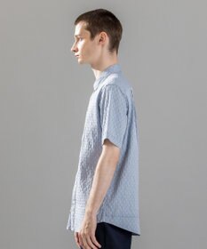 JOSEPH HOMME 新柄【ストレッチ】ハムサジャガードストレッチ　レギュラーカラー半袖シャツ