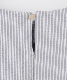 ANY SIS L 【洗える】ランタンスリーブサッカー ブラウス