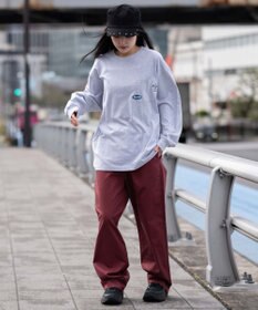 WEGO 【ユニセックス着用ITEM】ポケット刺繍BIG　T（長袖）