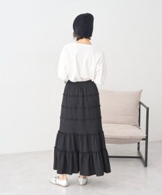 earth music&ecology メロー切替フレアスカート
