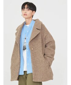 AMERICAN HOLIC ツイードライクコクーンミディコート