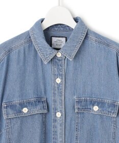 J.PRESS YORK STREET 【WOMEN】デニムロングシャツ ワンピース