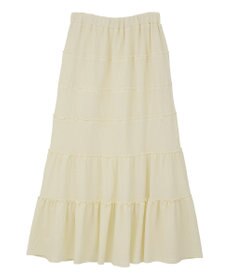 earth music&ecology メロー切替フレアスカート