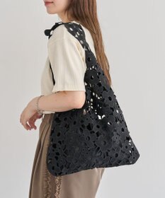 Green Parks ・ｃａｃｈｅ　ｃａｃｈｅ　フラワーレーストートバッグ