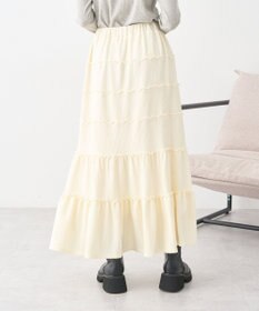 earth music&ecology メロー切替フレアスカート