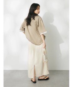 CRAFT STANDARD BOUTIQUE 【ＵＶカット】布帛切り替えプルオーバー