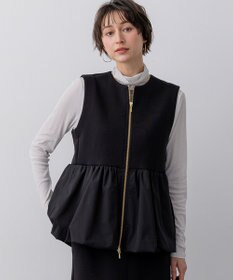 23区 【先行予約】コットンダンボール ペプラム ジレ アウター