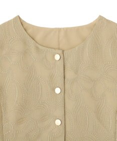YECCA VECCA 刺繍ペプラムジレ