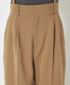 uncrave 【防しわ・UVカット・洗濯機洗い可】バルキーツイル ワイドパンツ(サスペンダー付き)（uncrave STANDARD）