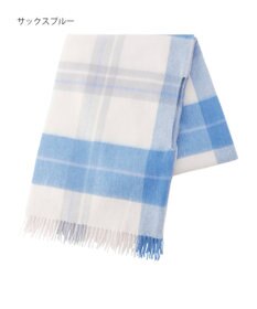 MOONBAT MACKINTOSH PHILOSOPHY ウール100%超大判チェックポンチョストール/幅70cm