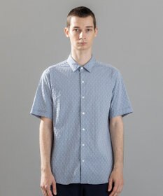 JOSEPH HOMME 新柄【ストレッチ】ハムサジャガードストレッチ　レギュラーカラー半袖シャツ