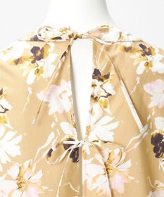 23区 【GOLD LABEL】ペインティングフラワープリント ワンピース