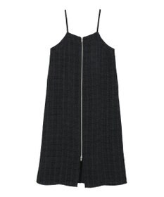 Green Parks フロントＺＩＰツイードキャミワンピース