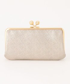 UNBILLION perche 抗菌レザー型押しがま口長財布