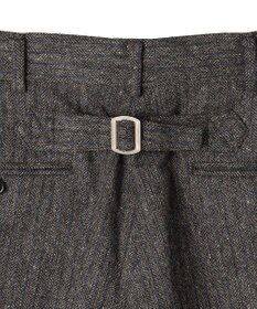 J.PRESS MEN 【J.PRESS ORIGINALS】Lambs Tweed New Piped Stem Slacks / Big Back Belt / Japan Made