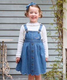 ANY KIDS デニムジャンパースカート
