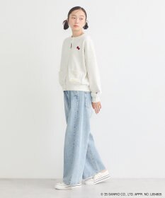 earth music&ecology チャンピオン　ハローキティ×ｅｍａｅ裏毛カーディガン