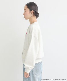 earth music&ecology チャンピオン　ハローキティ×ｅｍａｅ裏毛カーディガン