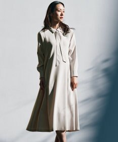 23区 【VERYコラボ】トリアセダブルジョーゼット つけ襟 ボウタイワンピース