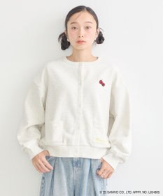earth music&ecology チャンピオン　ハローキティ×ｅｍａｅ裏毛カーディガン